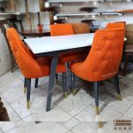 میز ناهارخوری گلرویا با صندلی پاشا نما چستری (جهت استعلام قیمت لطفا تماس بگیرید) - Image 4