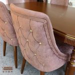 میز ناهارخوری چوبی کنزو 6نفره با صندلی نما چستری پاشا در بهارستان تخفیفات - Image 6