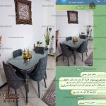 میز ناهارخوری چوبی پاشا مبلی جدید با میز چوبی 4 نفره کنزو - Image 4