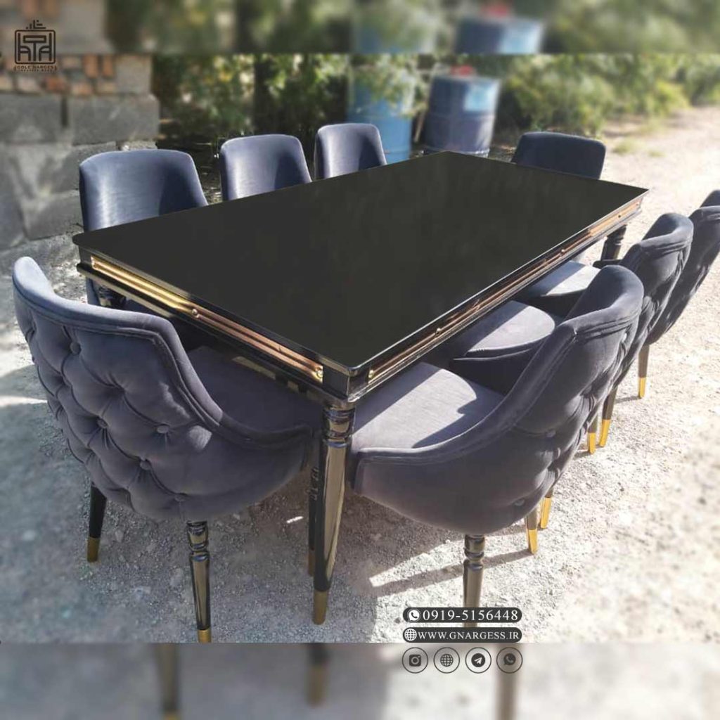 صندلی ناهار خوری پاشا پایه کونیک فلزی (بصورت عمده یا تک) - Image 5
