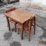 میز ناهارخوری چوبی پانیذ طرح پرومکس چوب راش با میز 2 الی 8 نفره - Image 8