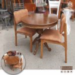 میز ناهارخوری چوبی 2 نفره و 4 نفره پانیذ راش با میز گرد عروس - Image 4