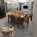 میز ناهارخوری چوبی 6 نفره با صندلی جدید پرومکس - Image 8