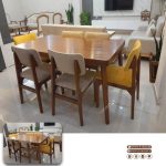میز ناهارخوری چوبی 6 نفره با صندلی جدید پرومکس - Image 9