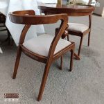 میز صبحانه خوری مدل رونیز با میز ناهارخوری 2 نفره گلرویا گرد چوبی - Image 6