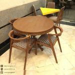 صندلی چوب راش مدل رونیز دسته منحنی - Image 9