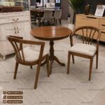 میز ناهار خوری سبدی 2 نفره راش با میز چوبی - Image 10
