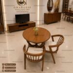 میز ناهار خوری چوبی 2 نفره ارکیده با صندلی راش مدل سبدی - Image 3
