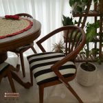 میز ناهارخوری چوب راش سبدی با میزچوبی عروس کنگره دار 2 الی 6 نفره - Image 2