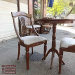 میز ناهارخوری 2نفره اتریشی طرح گیتاری با میز چوبی - Image 11