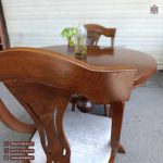 میز ناهارخوری 2نفره اتریشی طرح گیتاری با میز چوبی - Image 8