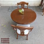 میز ناهارخوری 2نفره اتریشی طرح گیتاری با میز چوبی - Image 13