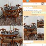 میز ناهارخوری چوبی گیتاری چوب راش با انواع میزهای 2 الی 8 نفره - Image 8
