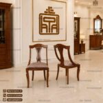 میز ناهارخوری 4 نفره چوب راش گیتاری با میز های چوبی - Image 6