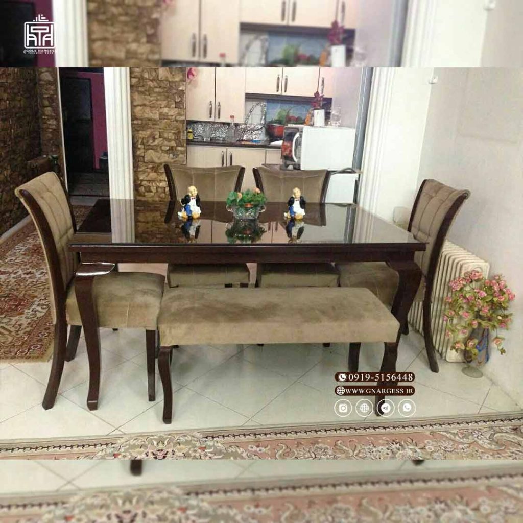 میز ناهار خوری چوبی سون مبلی - Image 8