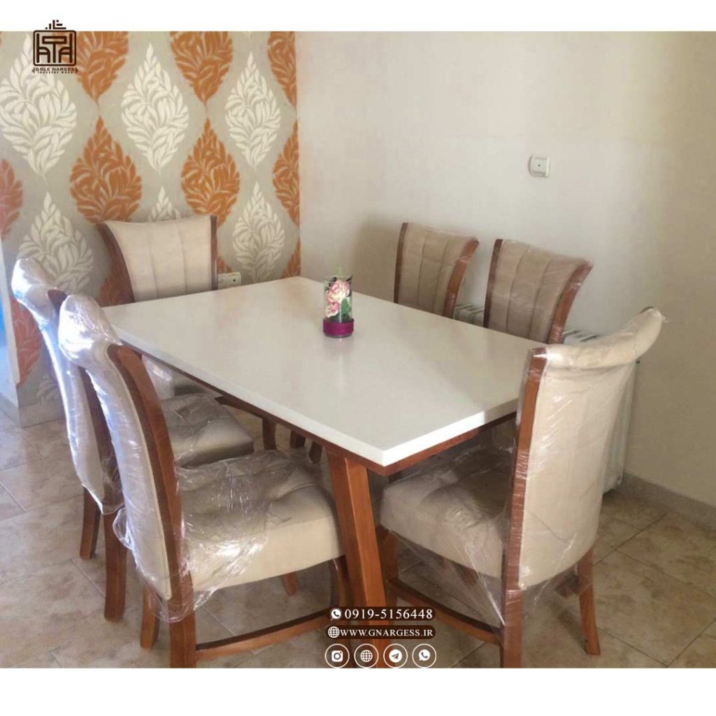 میز ناهار خوری چوبی سون مبلی - Image 12