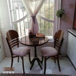 میز ناهارخوری چوبی دو نفره تیغ ماهی جدید - Image 5