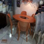 میز ناهارخوری چوبی با صندلی تیغ ماهی 4نفره الی 8 نفره - Image 4