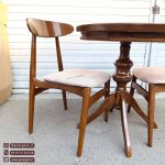 میز و صندلی 2 نفره چوبی گلرویا با صندلی میز ناهارخوری چوب راش وان(جهت خرید تماس بگیرید) - Image 3