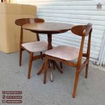 میز و صندلی 2 نفره چوبی گلرویا با صندلی میز ناهارخوری چوب راش وان(جهت خرید تماس بگیرید) - Image 4
