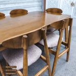 حراج پاییزی میز ناهار خوری 6 نفره صندلی وان چوب راش با میز چوبی - Image 4