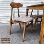 حراج پاییزی میز ناهار خوری 6 نفره صندلی وان چوب راش با میز چوبی - Image 3