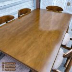 حراج پاییزی میز ناهار خوری 6 نفره صندلی وان چوب راش با میز چوبی - Image 6