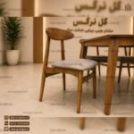 میز ناهارخوری 6 نفره وان چوب راش با میز چوبی در حراج بهاری - Image 5
