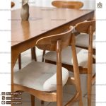 میز ناهارخوری چوبی 8 نفره اسپرت با صندلی وان چوب راش - Image 3