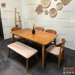 صندلی چوبی وان چوب راش با کلاف مخروطی - Image 6