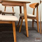 میز ناهارخوری 6نفره چوبی صندلی وان چوب راش با طراحی مخروطی - Image 4