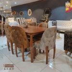 میز ناهارخوری 4 نفره مینیمال چوبی طرح بوگاتی پافدار - Image 14