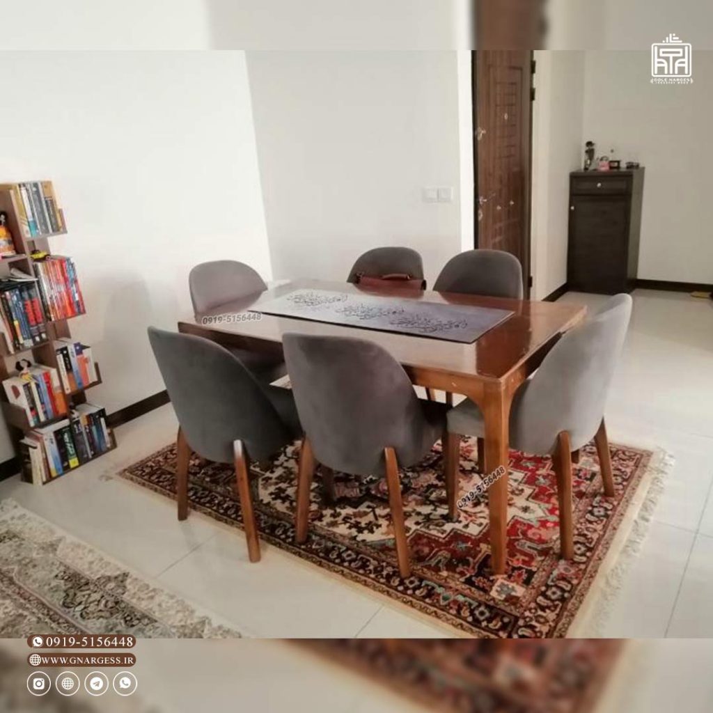 میز ناهارخوری بوگاتی چوبی - Image 6