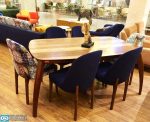 میز ناهار خوری چوبی بوگاتی با صندلی بوگاتی مبلی - Image 4