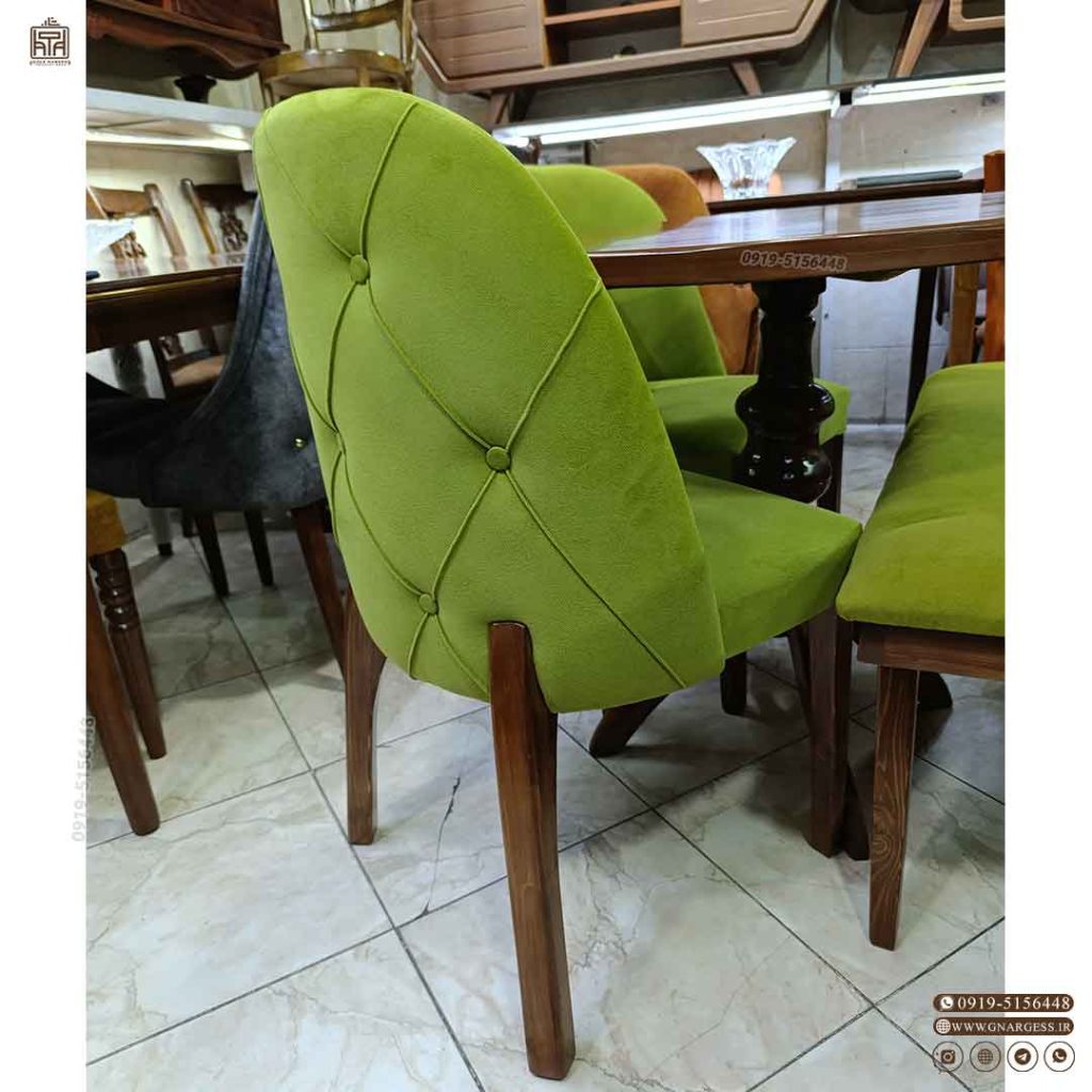 میز ناهارخوری 4 نفره مینیمال چوبی طرح بوگاتی پافدار - Image 8