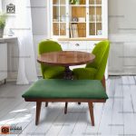 میز ناهارخوری 4 نفره مینیمال چوبی طرح بوگاتی پافدار - Image 9