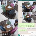 میز ناهارخوری چوبی 3 نفره بوگاتی مبلی - Image 4