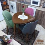 میز ناهارخوری چوبی 3 نفره بوگاتی مبلی - Image 3