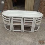 میز ناهار خوری و میز غذاخوری 8نفره چوبی کمجا چوبی - Image 5