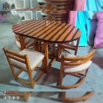 میز و صندلی چوبی کمجا طرح نوژن سنتی - Image 15