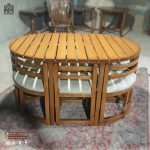 میز و صندلی چوبی کمجا طرح نوژن سنتی - Image 14