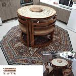 میز و صندلی چوبی کمجا طرح نوژن سنتی - Image 12