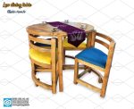 میز ناهارخوری کم جا مربع چوبی جدید - Image 5