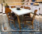 حراج پاییزی ناهار خوری 6 نفره چوبی مدل انگلیسی