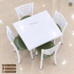 میز ناهارخوری 4 نفره فلزی اسکای با میز تاشو خورشیدی - Image 8