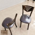 میز ناهارخوری 4 نفره فلزی اسکای با میز تاشو خورشیدی - Image 7