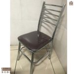 میز ناهارخوری فلزی 8 نفره الی 10 نفره بیتا صفحه ام دی اف با صندلی مهسا چرمی - Image 6
