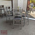 میز ناهاری خوری کافی شاپ مهسا اروند با میز بیتا مربعی فلزی - Image 4