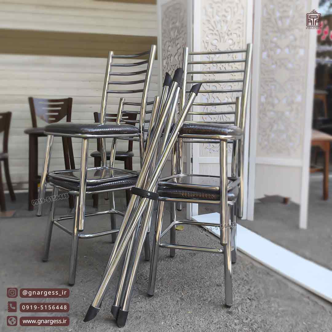 میز ناهاری خوری کافی شاپ مهسا اروند با میز بیتا مربعی فلزی - Image 11