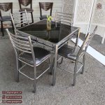 میز ناهاری خوری کافی شاپ مهسا اروند با میز بیتا مربعی فلزی - Image 3